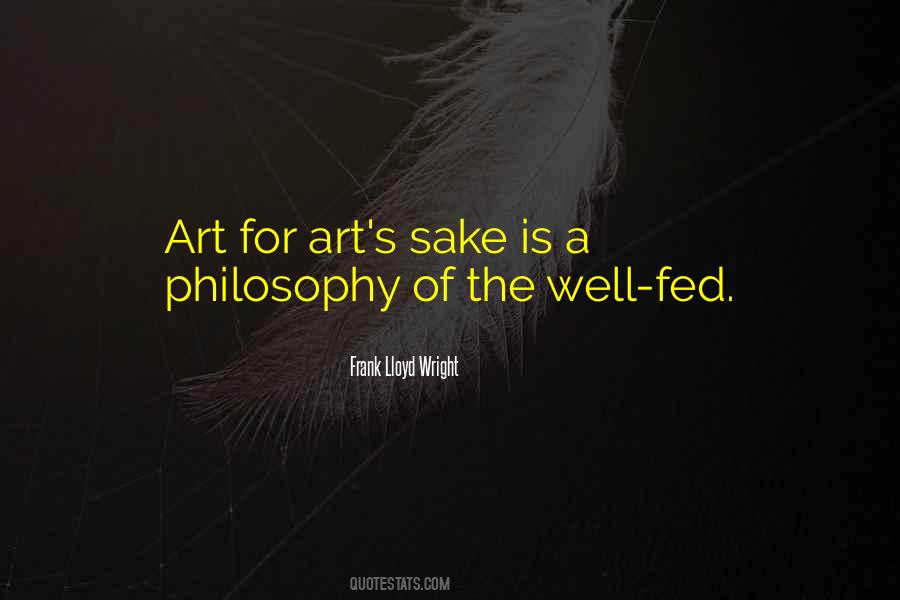 Quotes About Art For Art's Sake #1699096