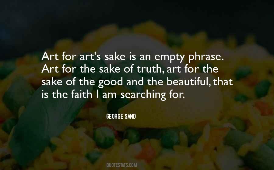 Quotes About Art For Art's Sake #388937