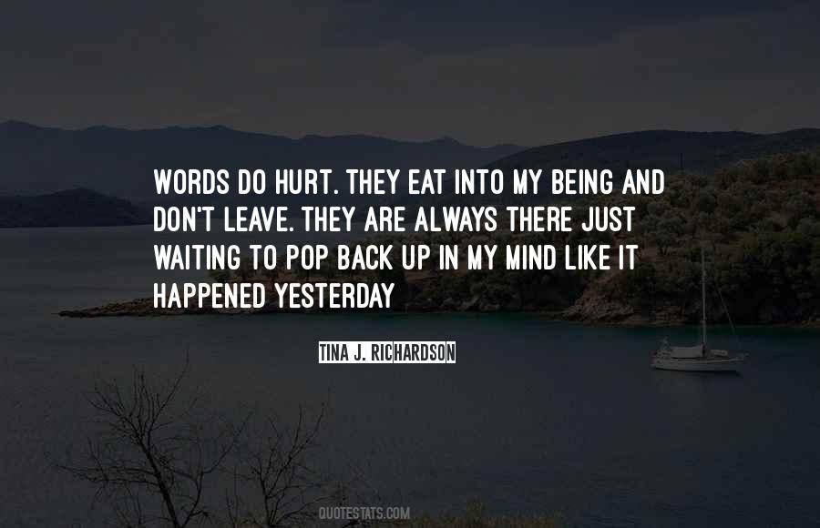 Quotes About Words Do Hurt #1696213