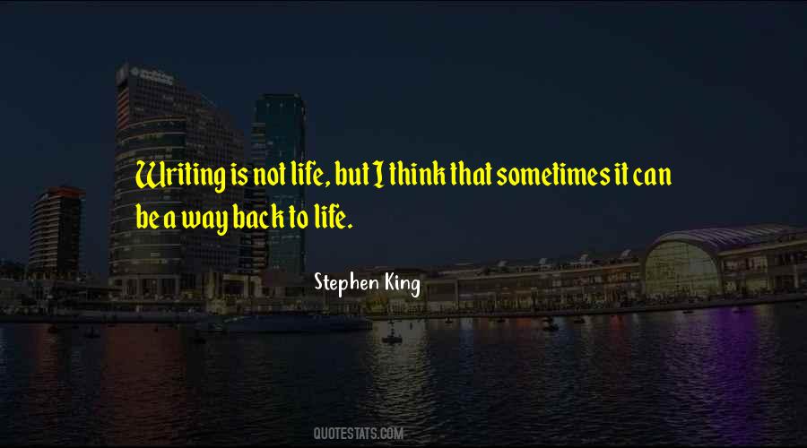 Quotes About Back To Life #1566973