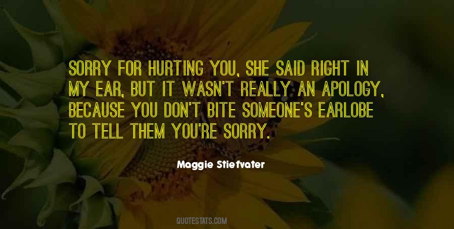 Quotes About Hurting Someone #1499793