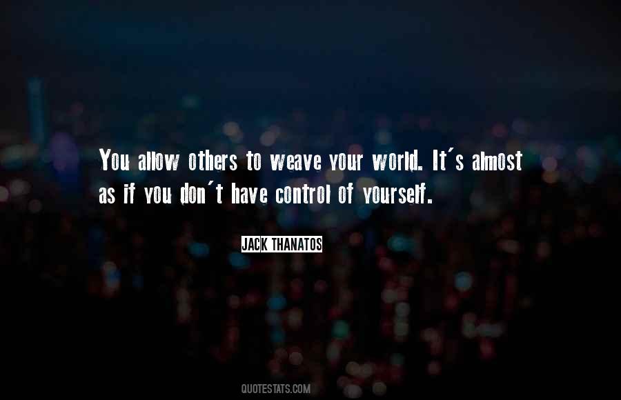 Control Others Quotes #241667