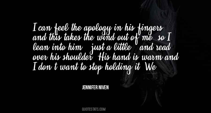 Quotes About Holding His Hand #1282377