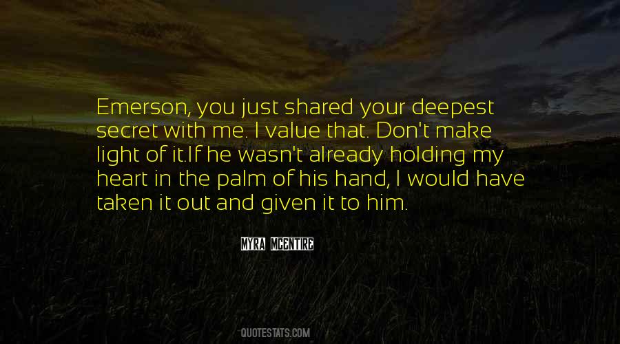 Quotes About Holding His Hand #1399150