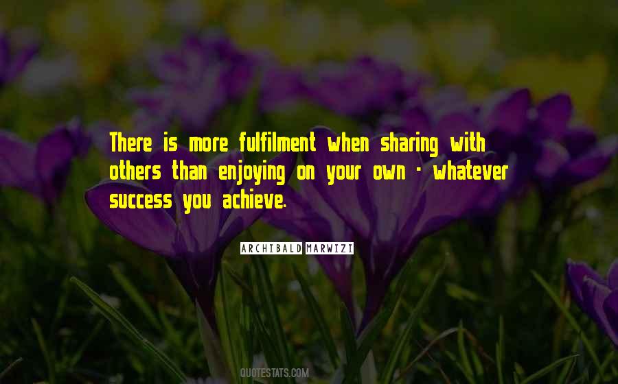 Quotes About Sharing Success #1226009