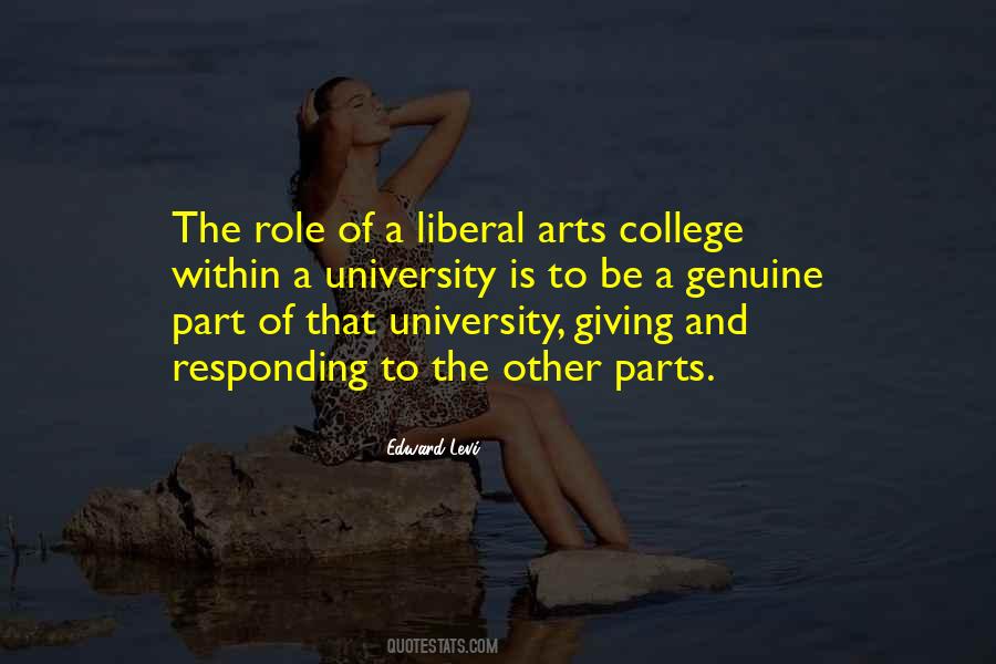 Quotes About Liberal Arts #1172624