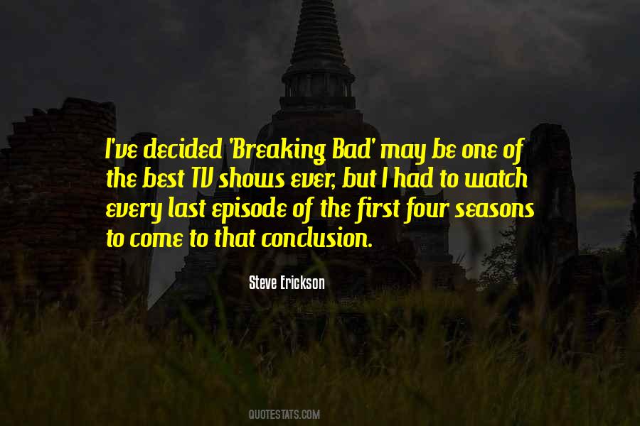 Quotes About Bad Tv Shows #397101