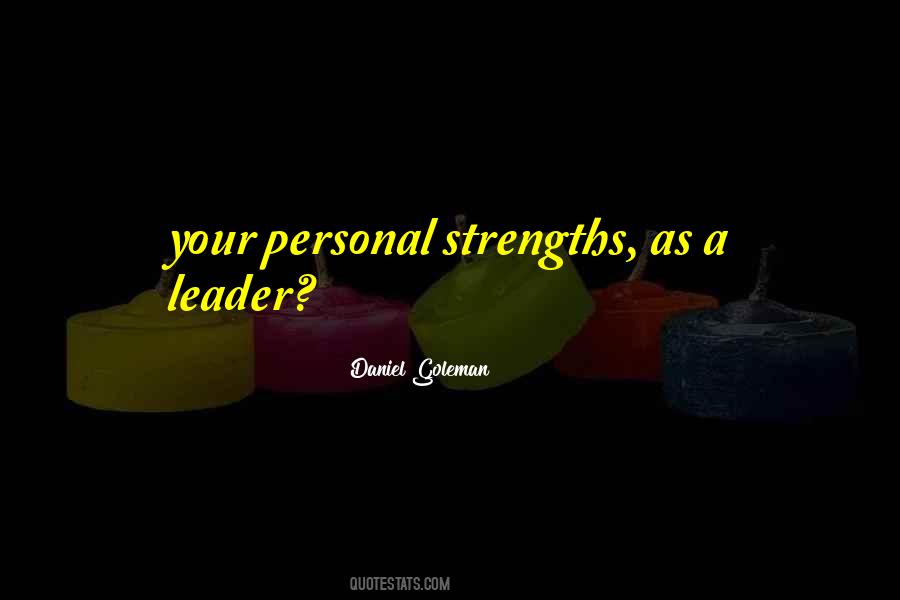 Quotes About Personal Strengths #1079164