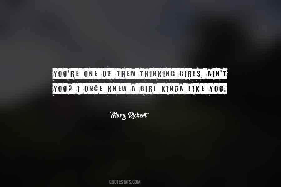 Quotes About Thinking Of A Girl #193683