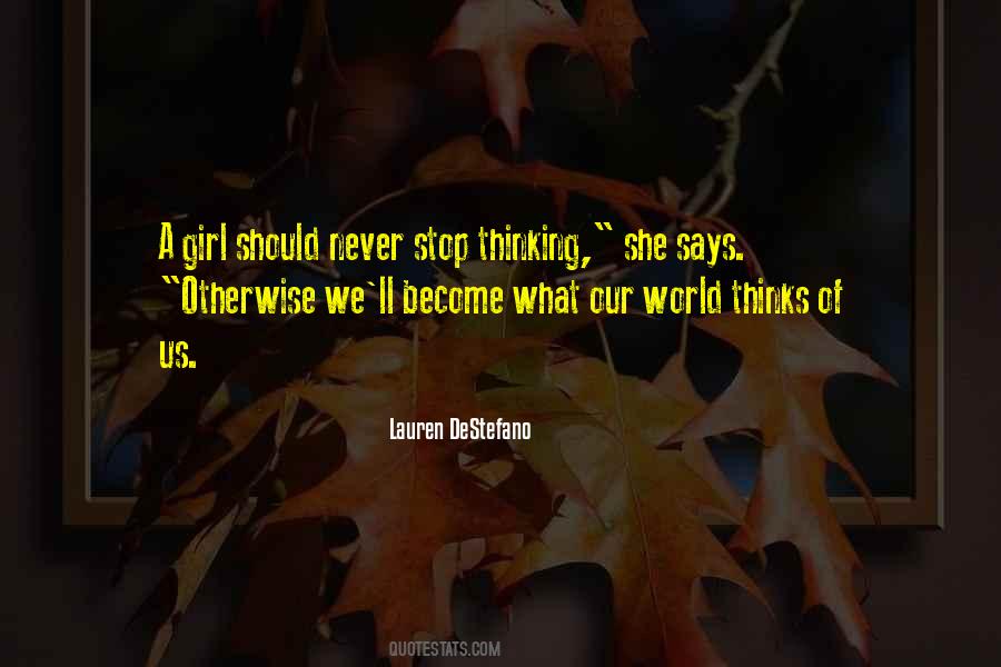 Quotes About Thinking Of A Girl #315472