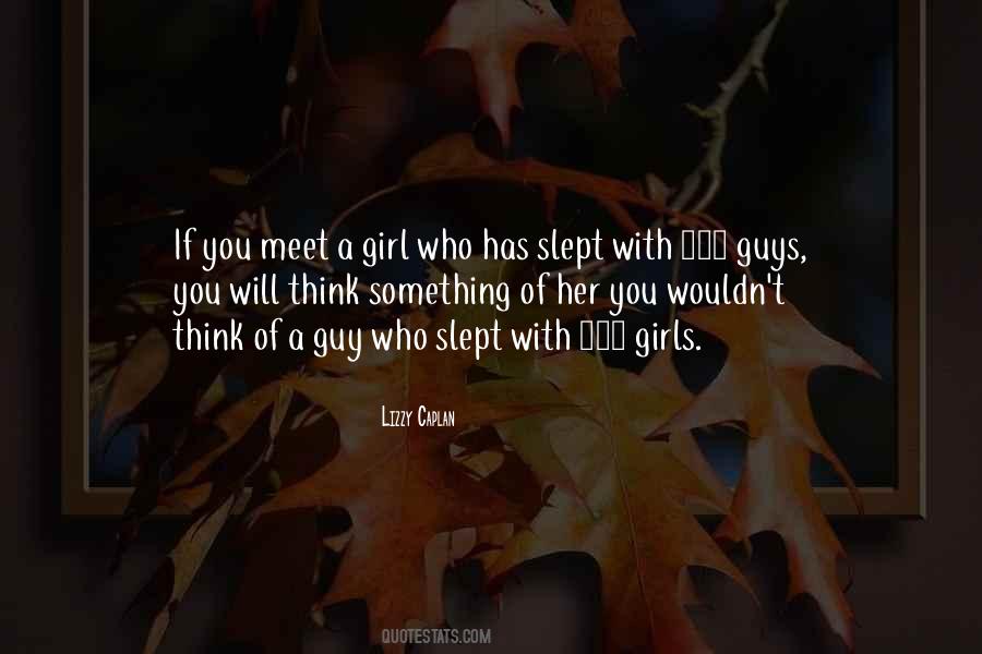 Quotes About Thinking Of A Girl #775609