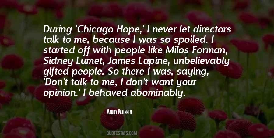 Let People Talk Quotes #544327