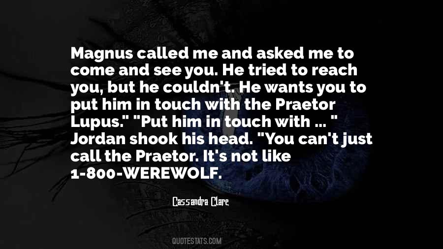 Quotes About Werewolf #1255985