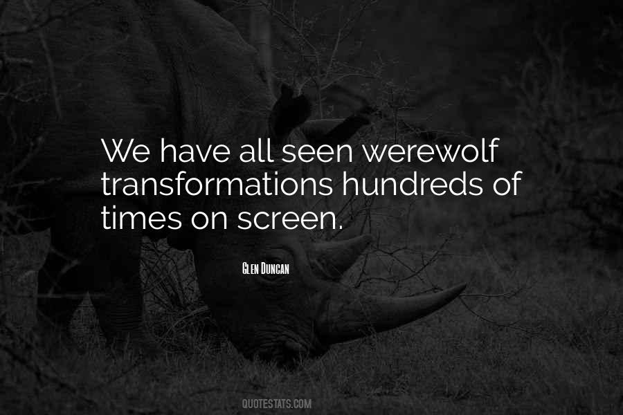Quotes About Werewolf #1311763