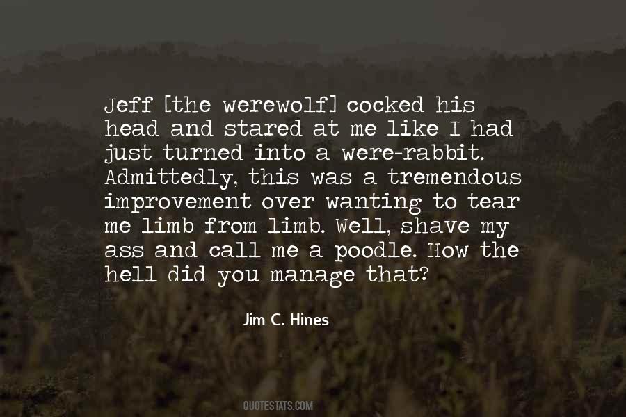 Quotes About Werewolf #865405