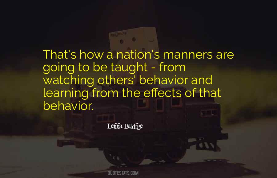 Quotes About Behavior And Learning #172163