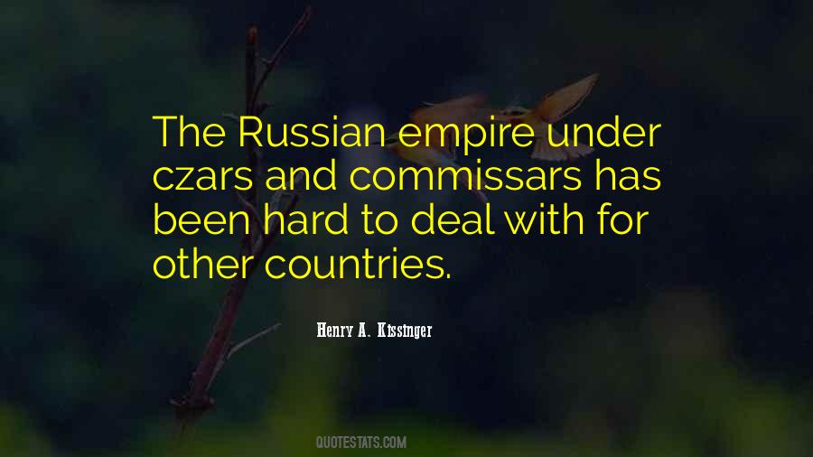 Quotes About Czars #105315