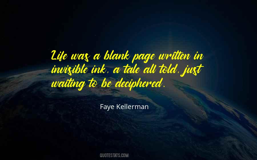 Quotes About Blank Page #1372626