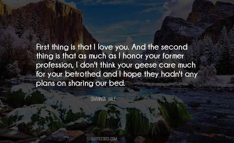 Sharing A Bed Quotes #70924