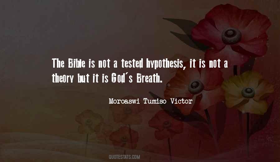 Quotes About Hypothesis #1056704