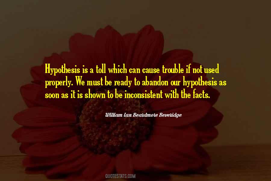 Quotes About Hypothesis #1748697