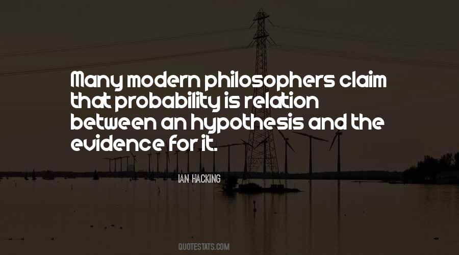 Quotes About Hypothesis #921814