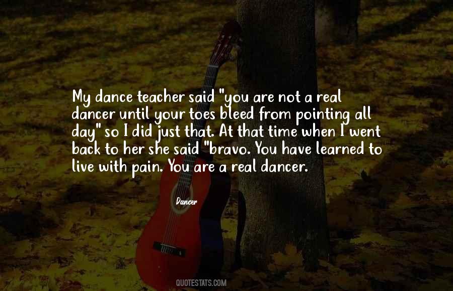 Dance Pain Quotes #73726