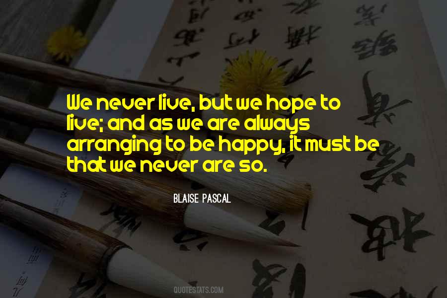 Quotes About Hope To Live #1195215