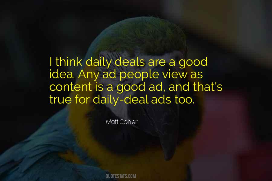 Quotes About Good Ads #1050553