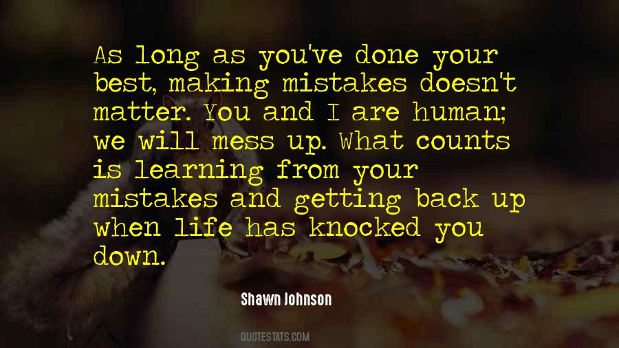 Quotes About Learning From Your Mistakes #1276444