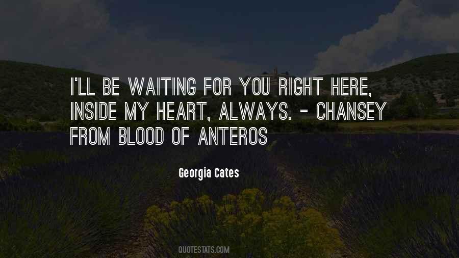 Quotes About Right Here Waiting #182431