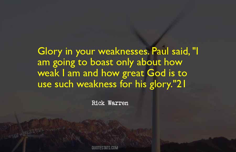 Quotes About Weakness And God #1209458