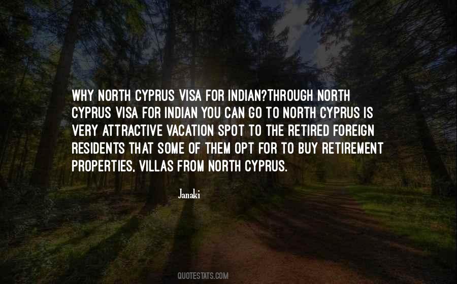 North Cyprus Visa For Indian Quotes #1526390