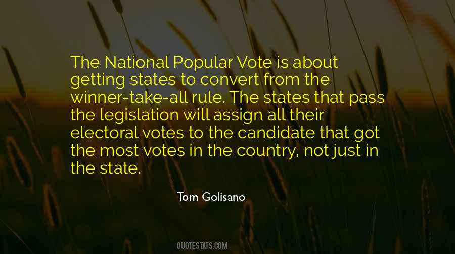 Quotes About Popular Vote #1331489