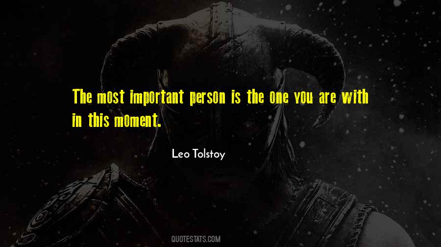 Quotes About Important Person #520020