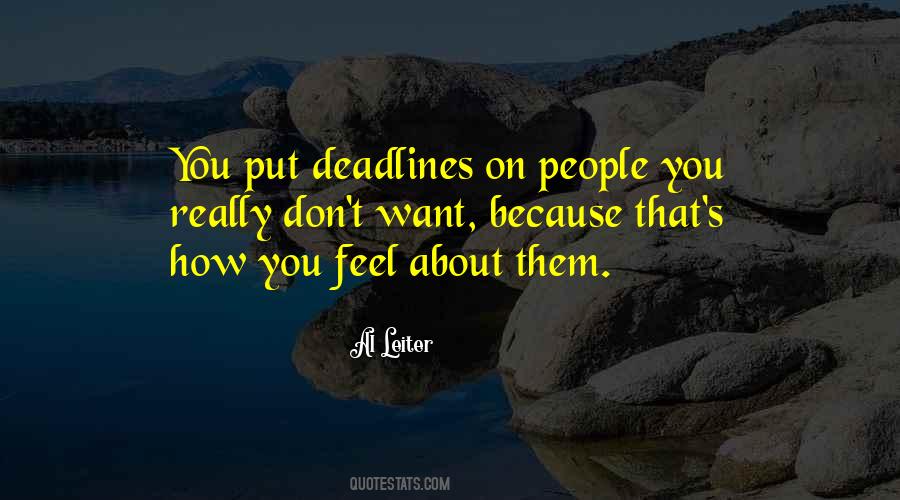 Quotes About Deadlines #1154584