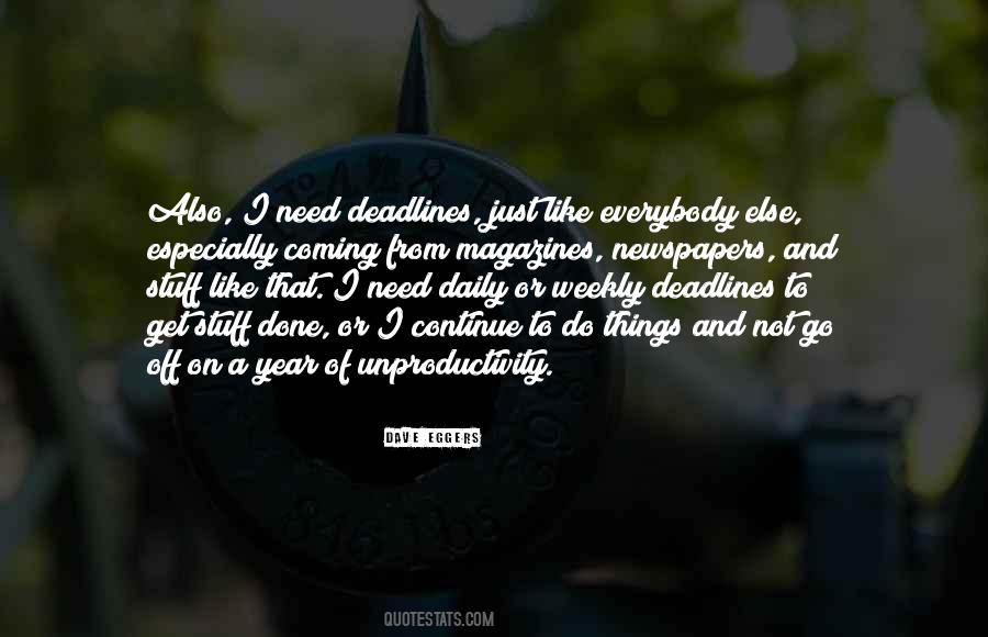 Quotes About Deadlines #206735