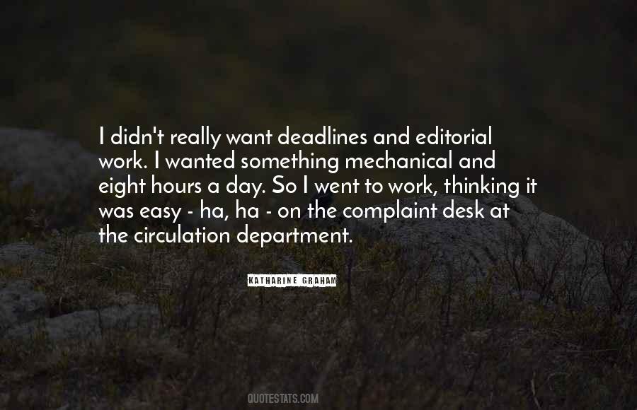 Quotes About Deadlines #962737