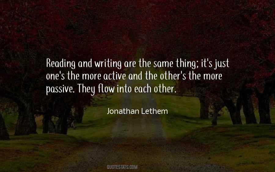 Quotes About Writing And Reading #120757