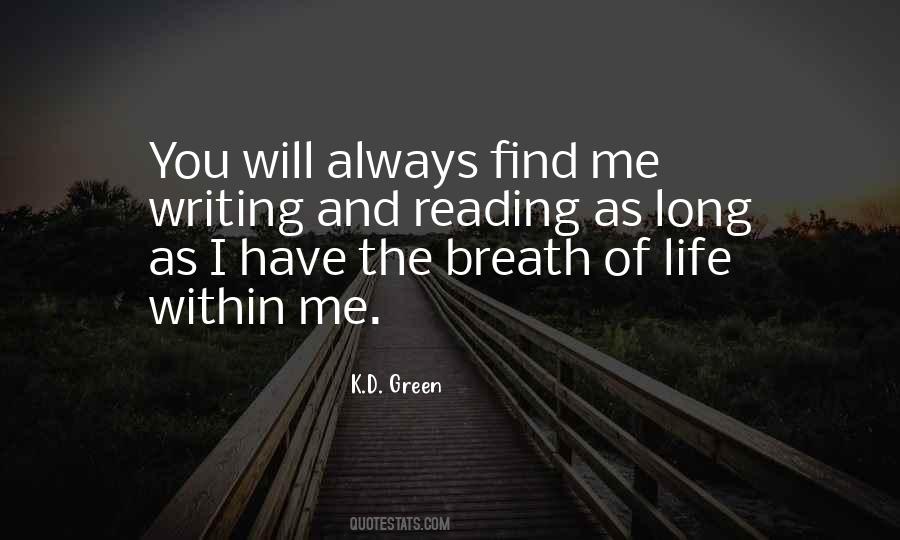 Quotes About Writing And Reading #1442761