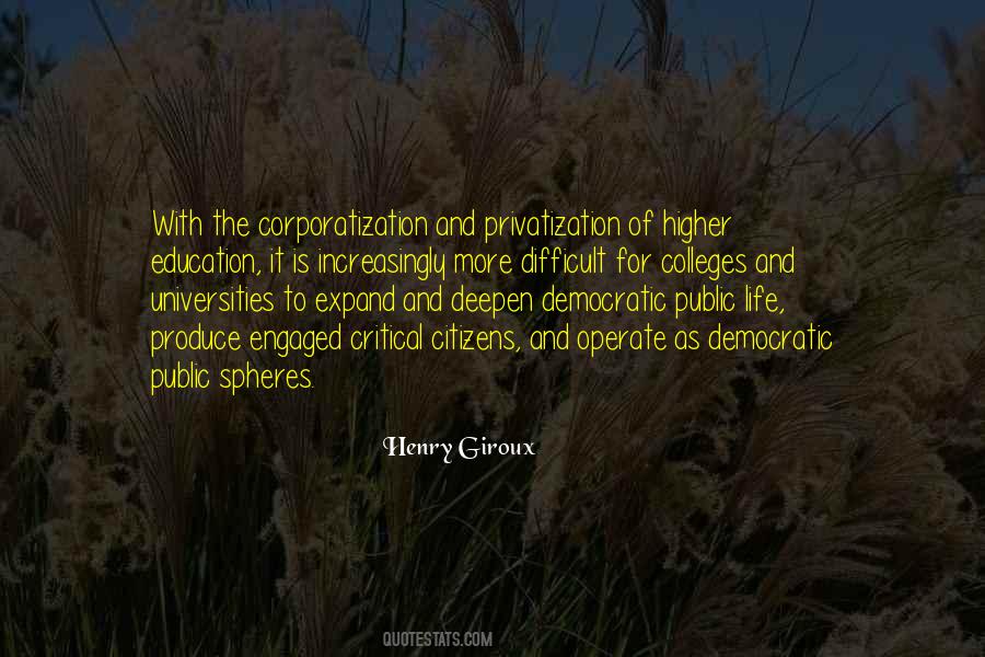 Corporatization In Education Quotes #940536