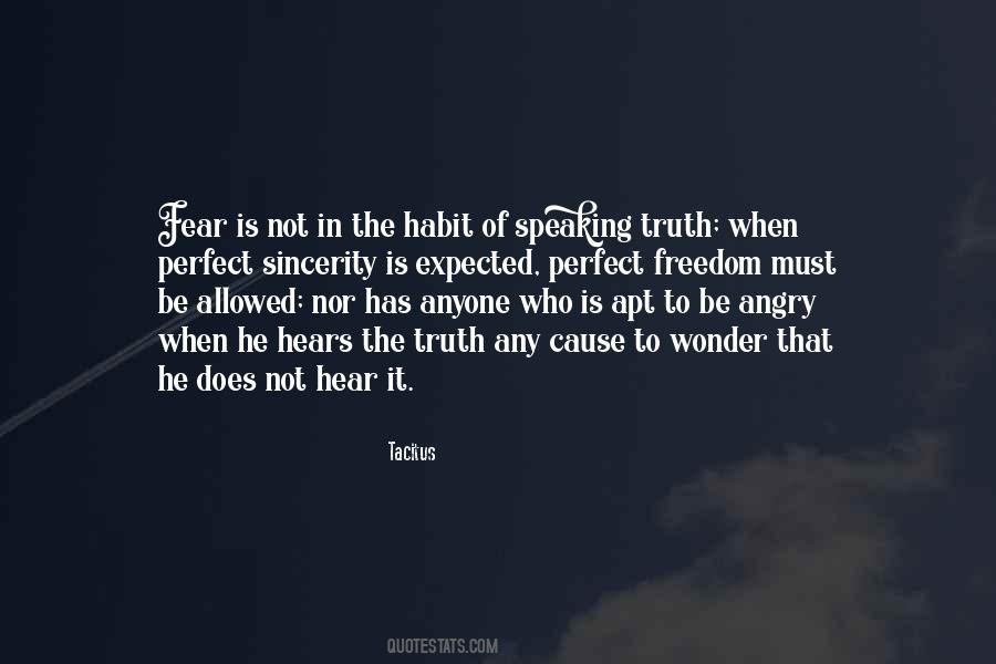 Quotes About Fear Of The Truth #251083