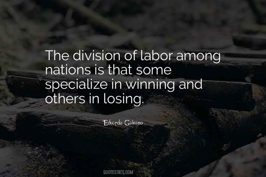 Quotes About Division Of Labor #986513