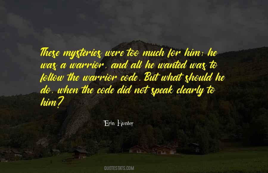 Quotes About Warrior Code #1050964