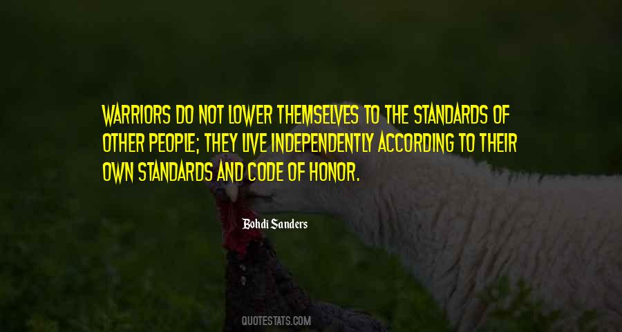 Quotes About Warrior Code #1158154