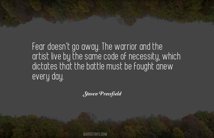 Quotes About Warrior Code #830835
