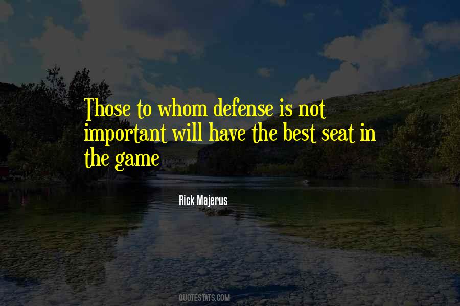 Best Defense Quotes #1747252