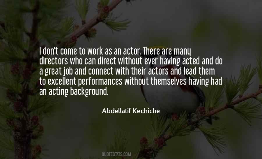 Quotes About Background Actors #733797