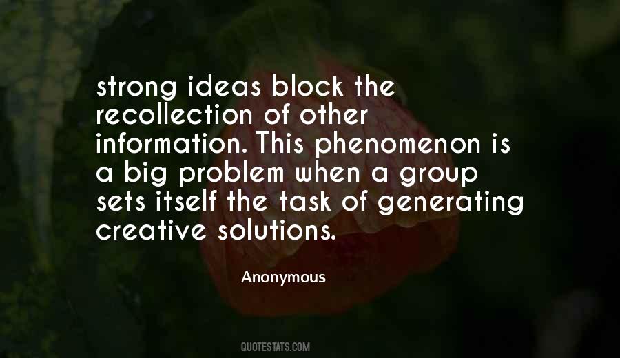 Quotes About Creative Solutions #356256