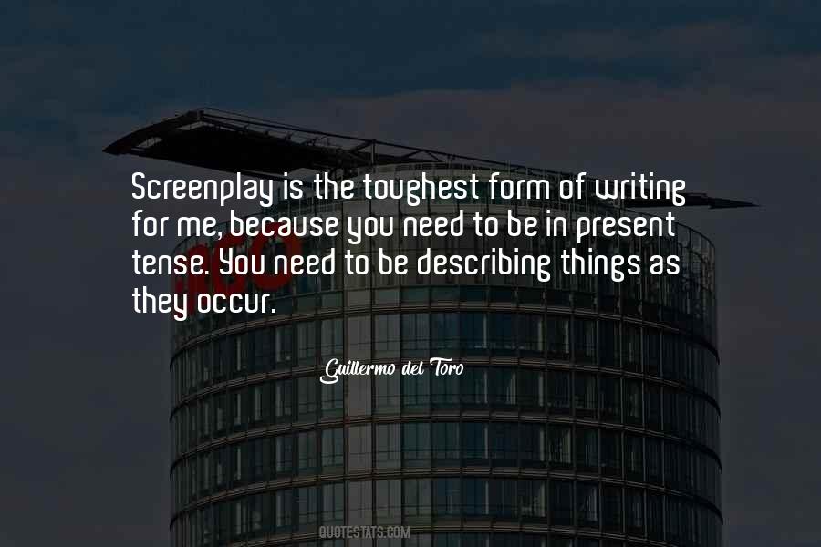 Quotes About Screenplay Writing #1149217